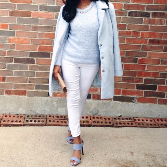 Powder Blue Mules - Picture 2 of 3